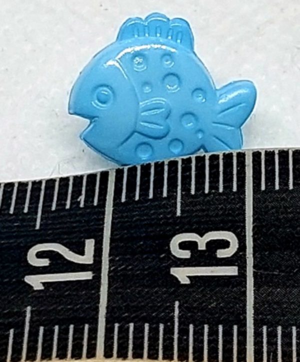 Botão peixe azul
