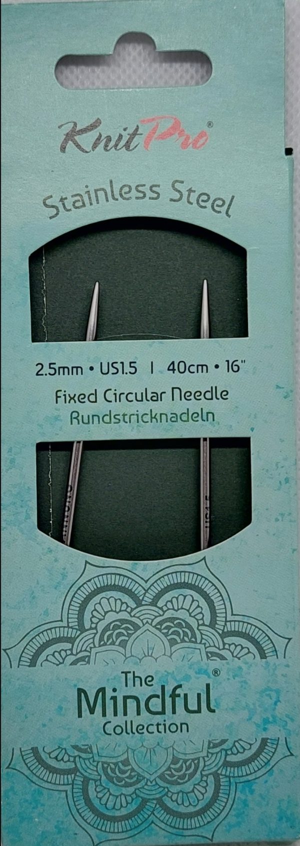Agulha de tricô short n 2.5 da colecção the Mindful